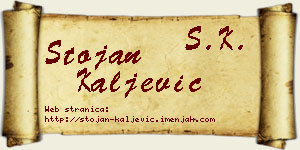 Stojan Kaljević vizit kartica